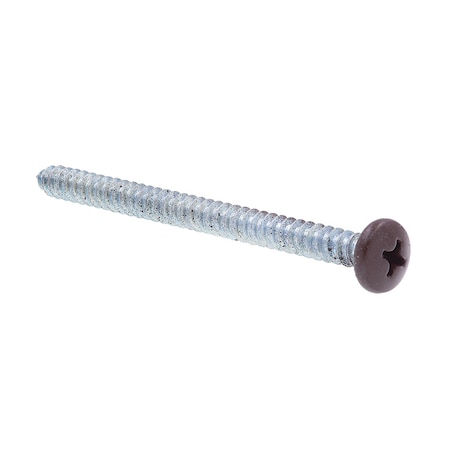 Prime-Line Sheet Metal Screw S-Tap Pan Head Phil Dr No. 10 X 2-1/2in Zinc Pl Steel Black Head 25PK 9155501